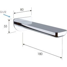 Излив для смесителя Remer 91I Хром