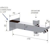 Излив для смесителя Remer 91QD Хром