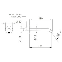 Излив для смесителя Remer X-Style 91XL Хром