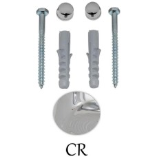 Комплект вертикальных крепежей для унитаза/биде с заглушками цвета хром Kerasan Retro 760390