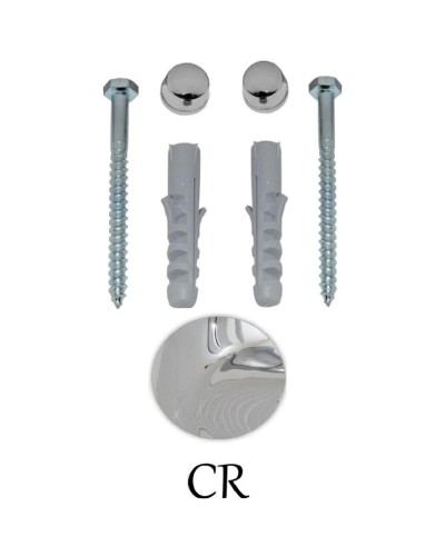 Комплект вертикальных крепежей для унитаза/биде с заглушками цвета хром Kerasan Retro 760390