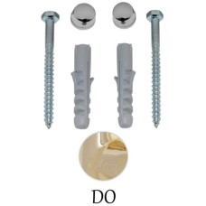 Комплект вертикальных крепежей для унитаза/биде с заглушками цвета золото Kerasan Retro 760391gold