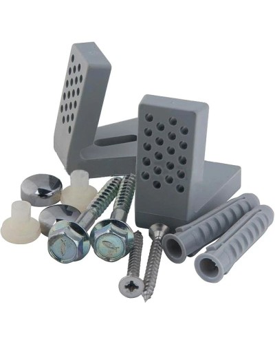 Комплект горизонтальных крепежей для унитаза/биде с колпачками хром Kerasan 761490