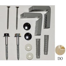 Комплект горизонтальных крепежей для унитаза/биде/полупьедестала с заглушками цвета золото Globo VA013oro