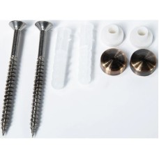 Комплект вертикальных крепежей для унитаза с заглушками цвет бронза Cezares CZR-FIX-FLR-Br