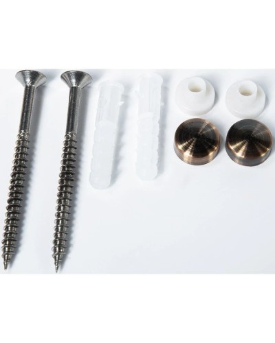 Комплект вертикальных крепежей для унитаза с заглушками цвет бронза Cezares CZR-FIX-FLR-Br