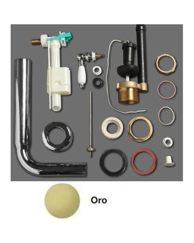 Низкая труба с механизмом слива Simas Arcade D23oro