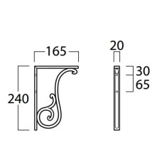 Кронштейны для высокого бачка Simas Lante LAMNbi