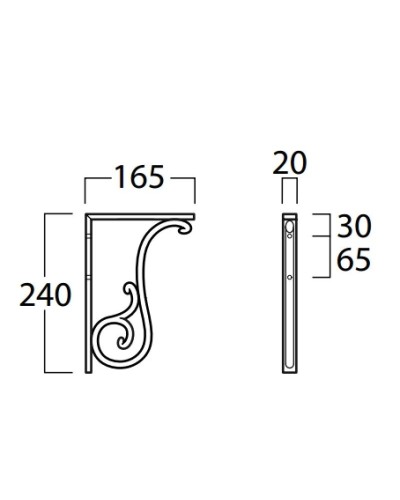 Кронштейны для высокого бачка Simas Lante LAMNbi