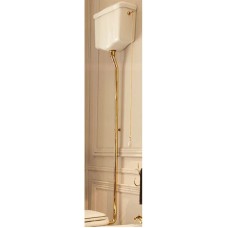 Сливная труба для высокого бачка (труба из 3 частей) золото Kerasan Waldorf 757391