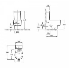 Бачок для унитаза Jacob Delafon Formilia E4771-00 Белый