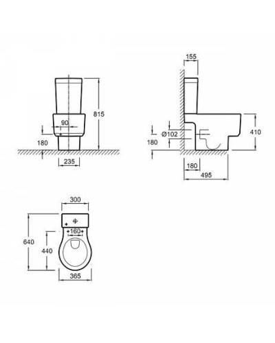 Бачок для унитаза Jacob Delafon Formilia E4771-00 Белый