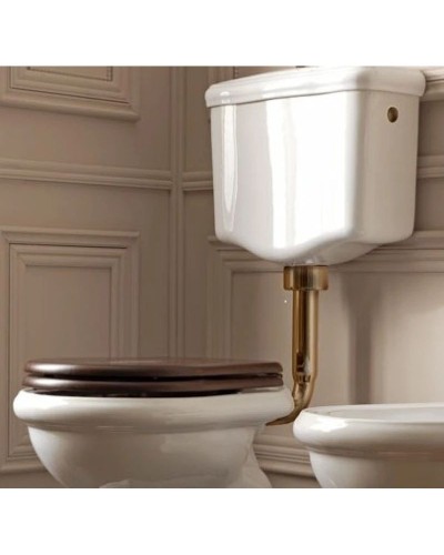 Сливная труба для низкого бачка цвета бронза Kerasan 757193