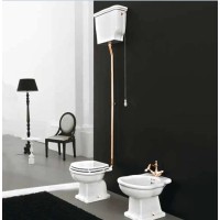 Механизм слива с высокой трубой бронза Artceram Hermitage HEA00673/EE18oro