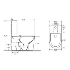 Бачок для унитаза Owl 1975 Vind Cirkel-G OWLT190303/2 Белый