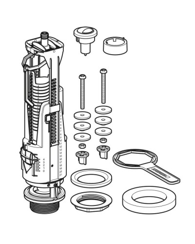 Сливной клапан, тип 240 Geberit 136.912.21.2