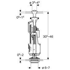 Сливной клапан, тип 240 Geberit 136.912.21.2