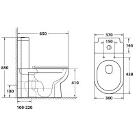 Бачок для унитаза Owl 1975 Artic Cirkel-G OWLT190901/2 Белый