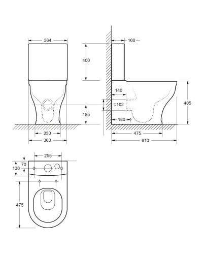 Бачок для унитаза Cezares Giubileo CZR-165T