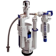 Комплект механизма слива с задним подводом воды Geberi VA125cr для бачка Globo