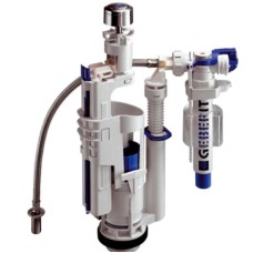 Комплект механизма слива с задним подводом воды Geberi VA125cr для бачка Globo