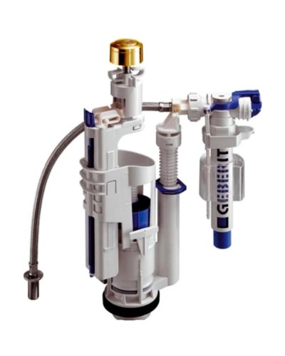 Комплект механизма слива с задним подводом воды Geberit BA018oro для бачка Globo