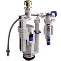 Комплект механизма слива с нижним подводом воды Geberit VA074oro для бачка Globo