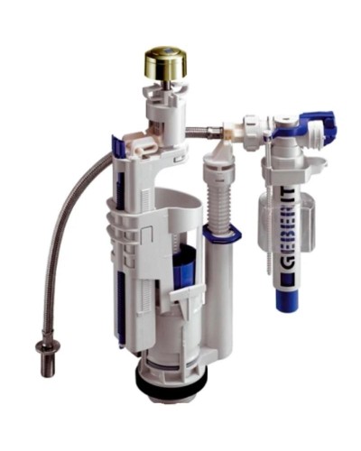 Комплект механизма слива с нижним подводом воды Geberit VA074oro для бачка Globo