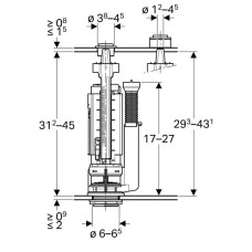 Сливной клапан, тип 290 Geberit 282.000.21.3
