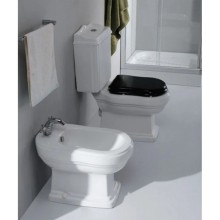 Сидение деревянное орех с механизмом Soft Close петли золото Cezares Laredo CZR-165W-S-G