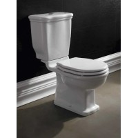 Сидение белое с механизмом Soft Close петли хром BelBagno Boheme BB115SCM-CRM