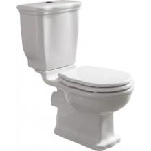 Сидение белое с механизмом Soft Close петли бронза BelBagno Boheme BB115SCM-BRN