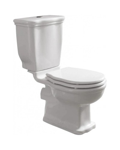 Сидение белое с механизмом Soft Close петли бронза BelBagno Boheme BB115SCM-BRN