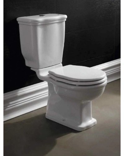 Сидение белое с механизмом Soft Close петли золото BelBagno Boheme BB115SCM-ORO