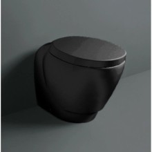 Сидение для унитаза с микролифтом Simas Bohem BO002nero/cr