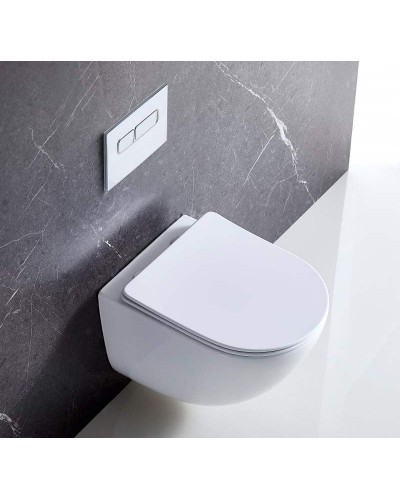 Сиденье для унитаза BelBagno Alpina BB309SC Белое с микролифтом