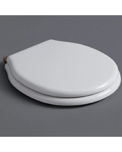 Сиденье для унитаза белый/бронза Simas Londra LO003bi/br