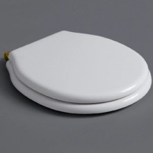 Сиденье для унитаза с микролифтом белый/золото Simas Londra LO007bi/oro