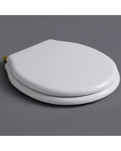Сиденье для унитаза с микролифтом белый/золото Simas Londra LO007bi/oro