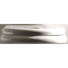 Сиденье для унитаза с микролифтом белый/хром Kerasan Retro New 108901bi/cr