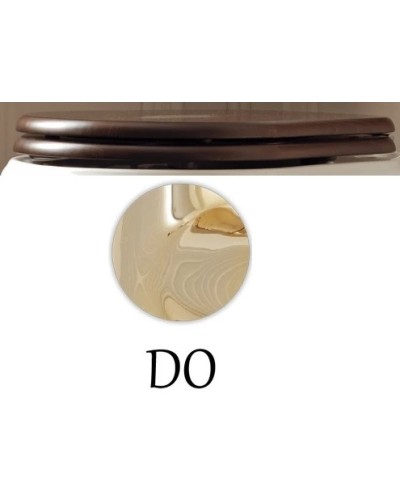 Сиденье для унитаза с микролифтом орех/золото Kerasan Retro 108740noce/oro