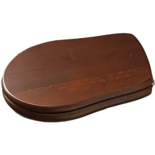 Сиденье для унитаза с микролифтом орех/хром Kerasan Retro 108840noc/cr