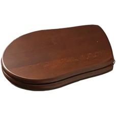 Сиденье для унитаза с микролифтом орех/хром Kerasan Retro 108840noc/cr