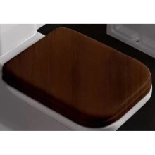 Сиденье для унитаза с микролифтом орех/золото Kerasan Waldorf 418740noce/oro