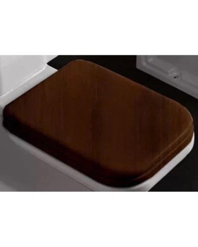 Сиденье для унитаза с микролифтом орех/золото Kerasan Waldorf 418740noce/oro