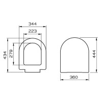 Сиденье для унитаза Vitra S 50 72-003-309 с микролифтом