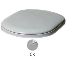 Сиденье для унитаза с микролифтом белый/хром Azzurra Charme CHA1800/Fbi/cr