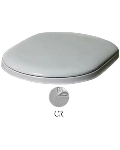 Сиденье для унитаза с микролифтом белый/хром Azzurra Charme CHA1800/Fbi/cr