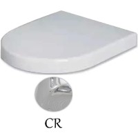 Сиденье для унитаза с микролифтом белый/хром Azzurra Nuvola Mini NUV1845/Fbi/cr