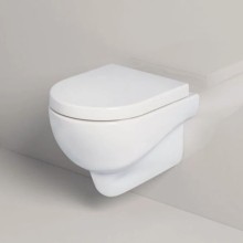 Сиденье для унитаза с микролифтом белый/хром Azzurra Nuvola Mini NUV1845/Fbi/cr